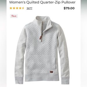 L.L BEAN quarter zip sweater
